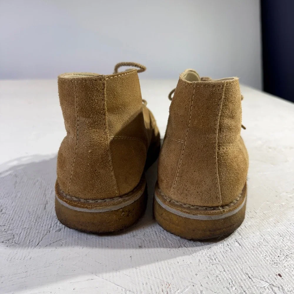 Orvis Suede Chukka Boots Mens 9.5 Brown Crepe Sole Made in Brazil